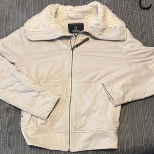 Prana Off-White Sherpa Jacket